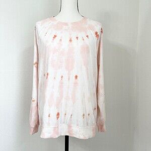 Lou & Grey LIGHTWEIGHT TIE DYE CREWNECK SWEATER. Size M